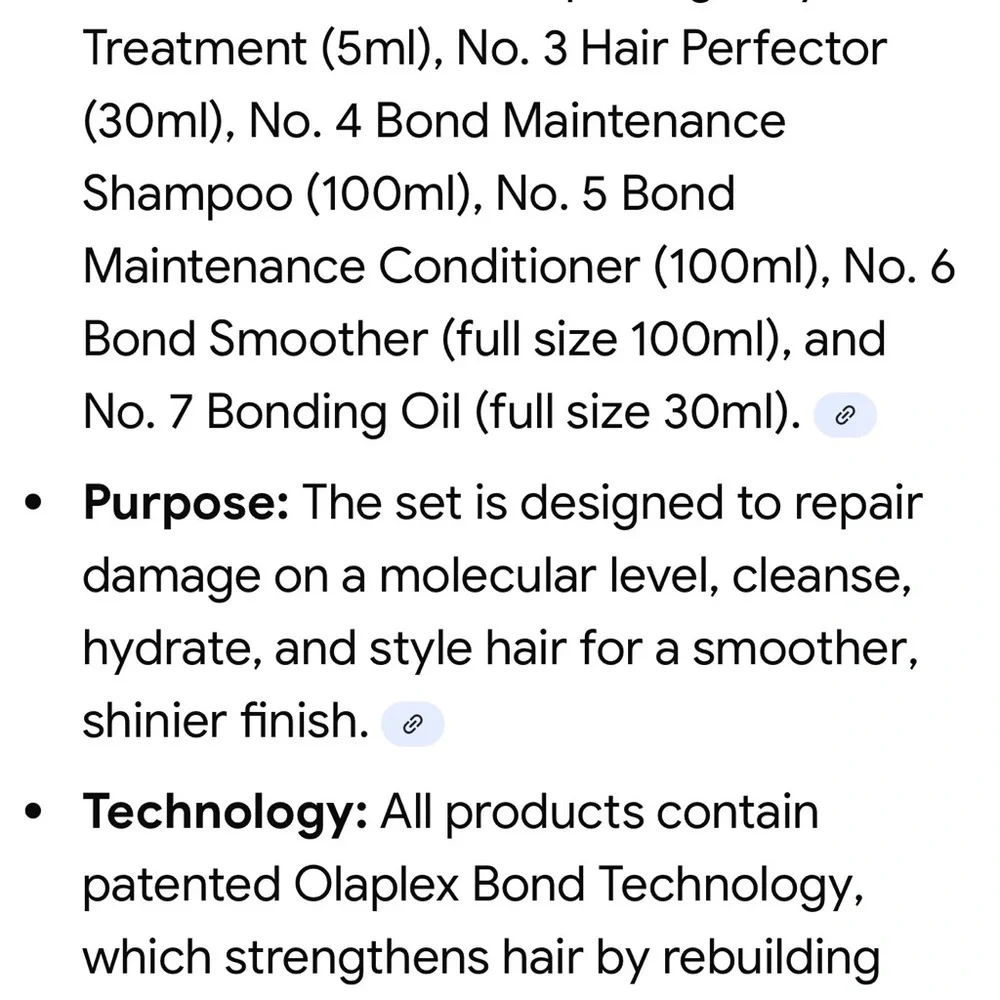 OLAPLEX Full-On Shine Set with Gold and White Packaging (New) - Picture 16 of 16